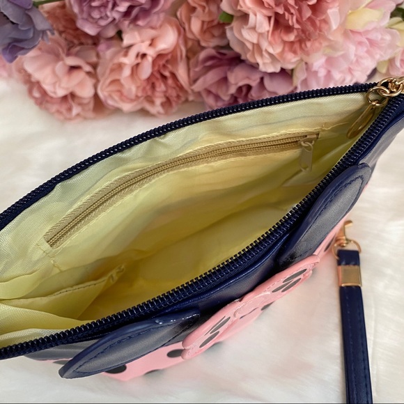 Minnie Mouse Blue & Pink Makeup Cosmetic Bag - Picture 5 of 8